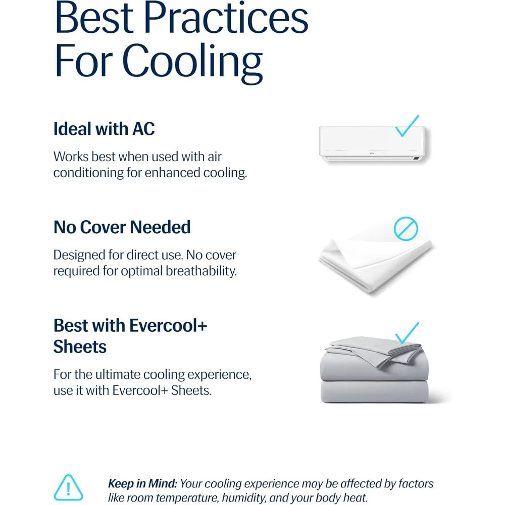 Evercool® Cooling Comforter, King/Cali King, Blanket for Hot Sleepers, All Season Bedding for Night