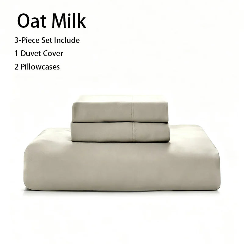 100% Bamboo Viscose Duvet Cover Set 3PCS, Solid Color Cooling & Breathable Bedding, 1 Duvet Cover + 2 Pillowcases, Queen (90"×90") / King (104"×90"), No Comforter Insert, 8 Colors Available`
