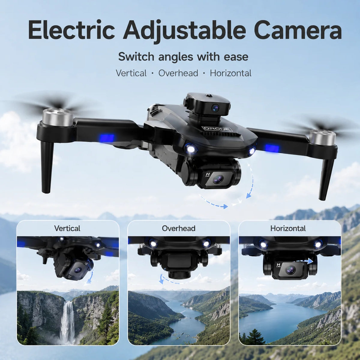 ZNLYRION Brushless Drone F196  4K Dual Camera 360° Obstacle Avoidance Optical Flow Positioning 20Mins Flight Time WIFI FPV RC Quadcopter