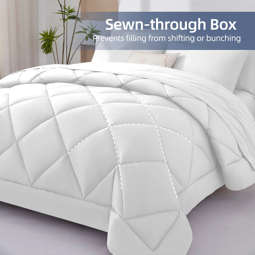 7 Pieces Bed in a Bag King Size, Fluffy Soft All Season Rustic Farmhouse Bedding with Full Sheets Set