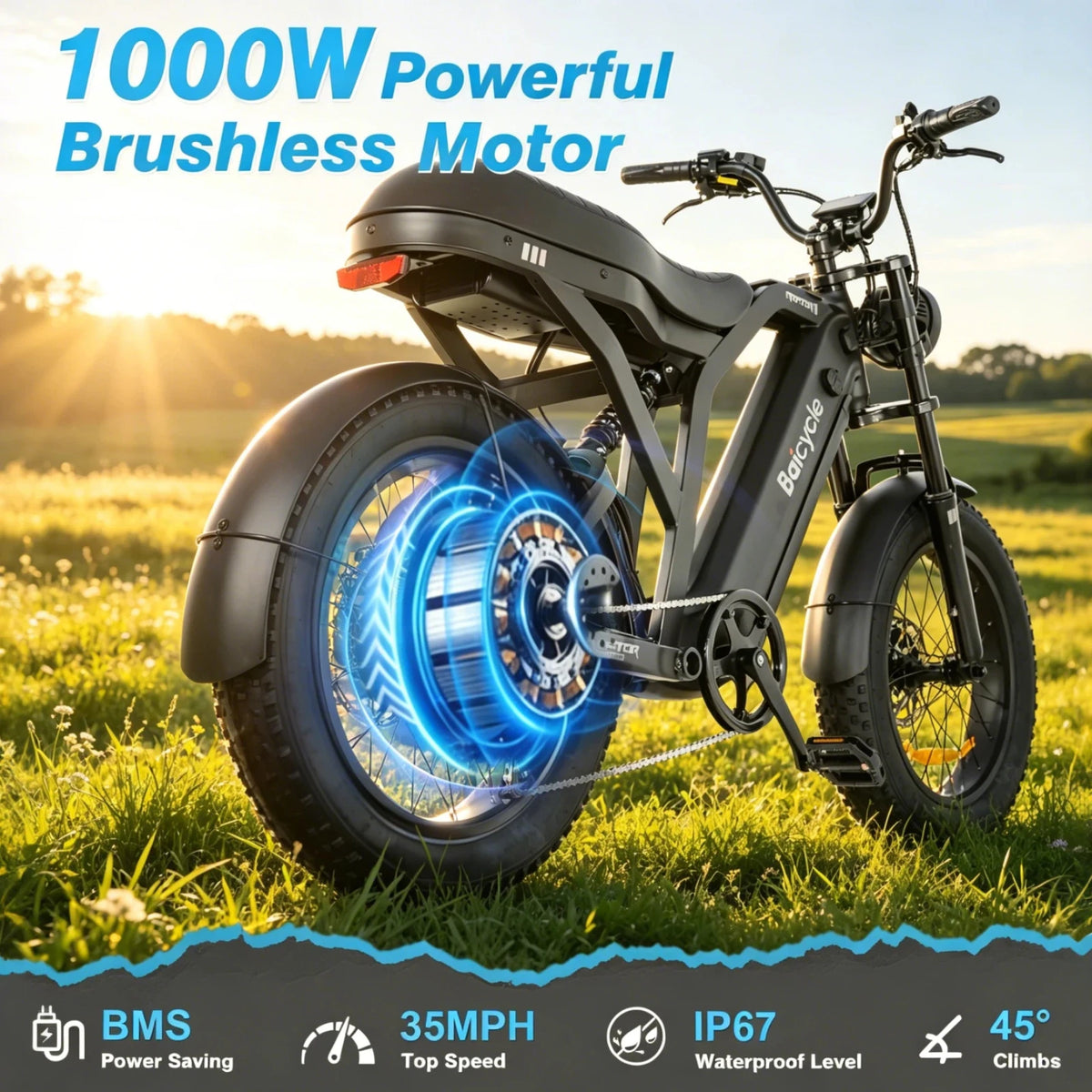 Electric Bike for Adults 3000W, 52V 31.5Ah Battery, Up to 50 Miles Range, 5 Riding Modes, Dual Disc Brakes, High Power Electric Bicycle for Commuting & Outdoor Riding