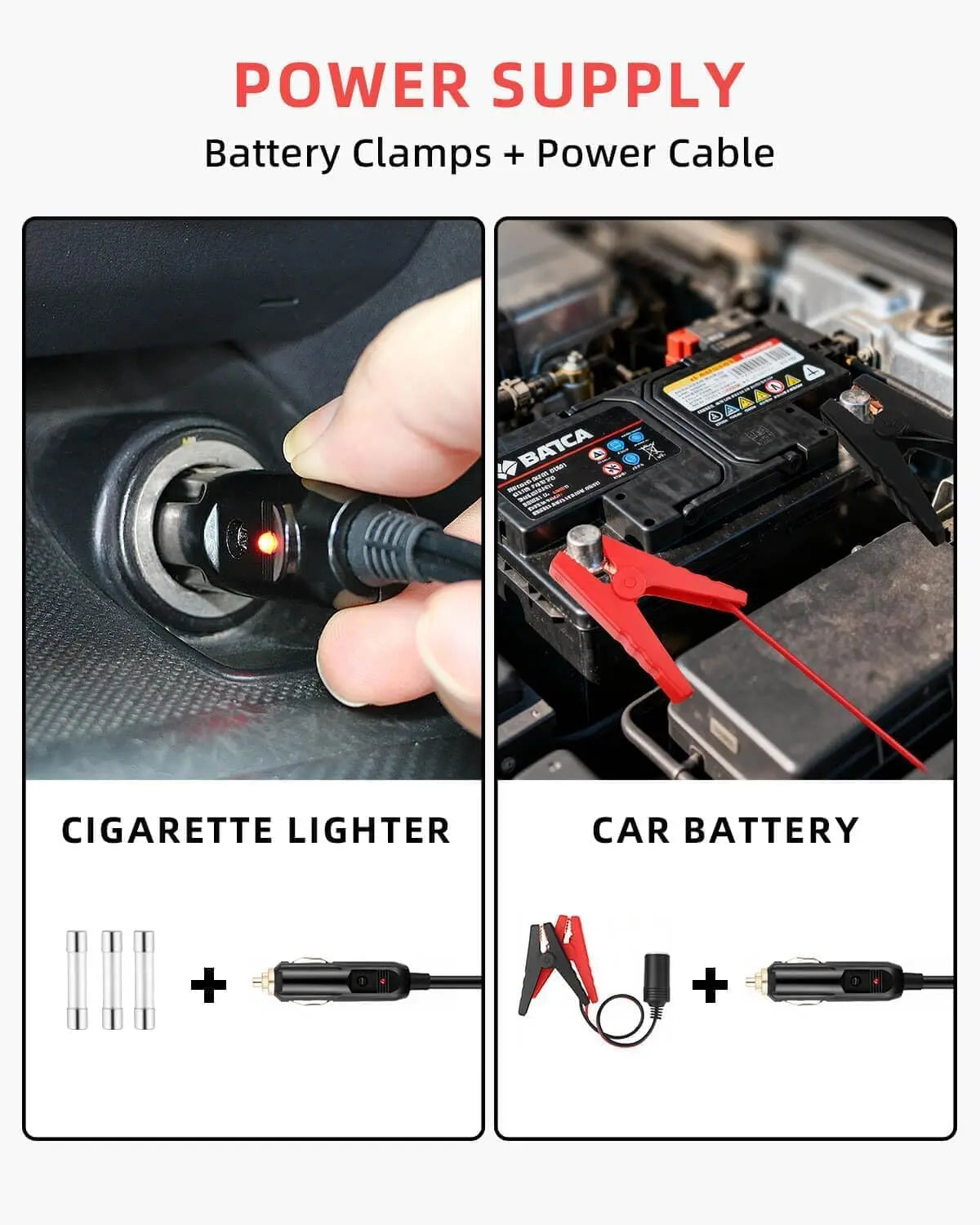 Tacleekii 5 Ton Electric Hydraulic Car Jack Portable Built-in Tire Inflator | Portable Vehicle Lift Jack with Built-in Tire Inflator Pump for Sedan, SUV, MPV