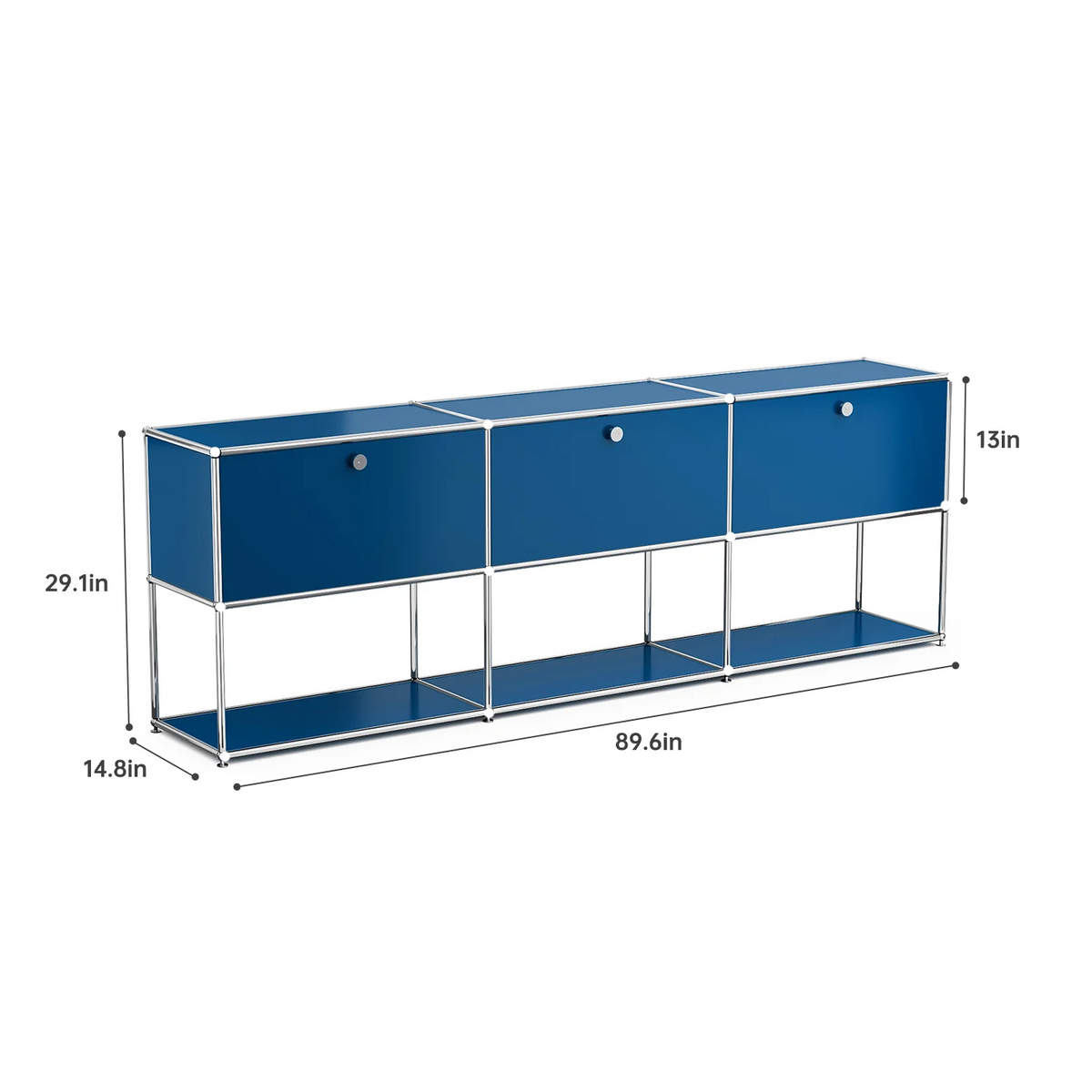 Modern Modular Metal Storage Cabinet Freestanding Sideboard Display Organizer For Living Room Bedroom Entryway Home Furniture