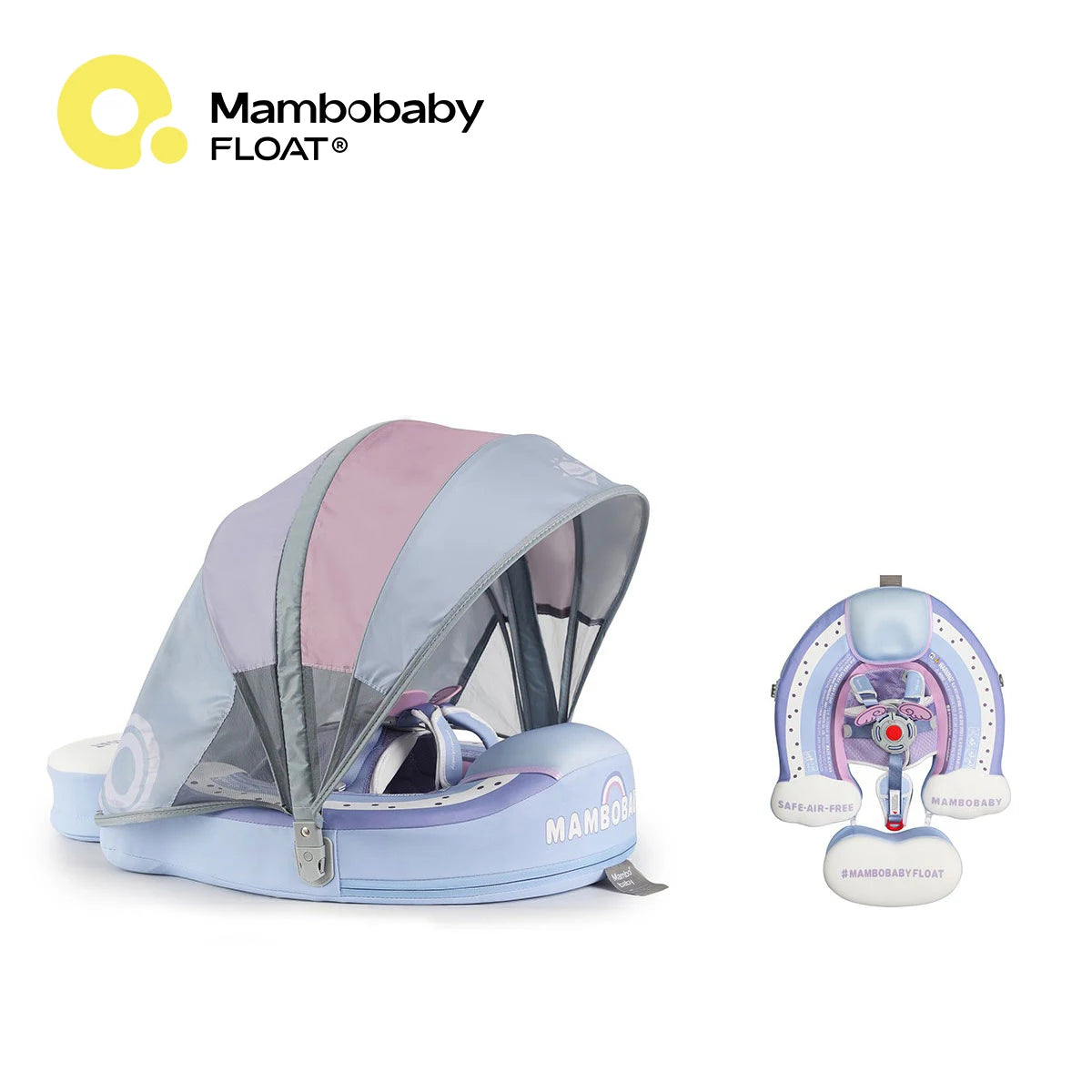 Mambobaby Float 98% UV Protection Canopy Comfort Skin-friendly Design ST:  Whale Shark 3-24 Month B503-92-W-Z Air-Free Chest Float with Sunshade Canopy  Baby Swimming Ring Toddler Pool Float Infant Swim Circle Infant Swimming