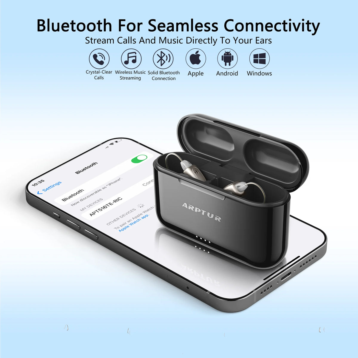 Hearing Aids for Seniors Hearing Aids 3-in-1 Function (Hearing Music Phone) 16 Channels Eco-Friendly Digital