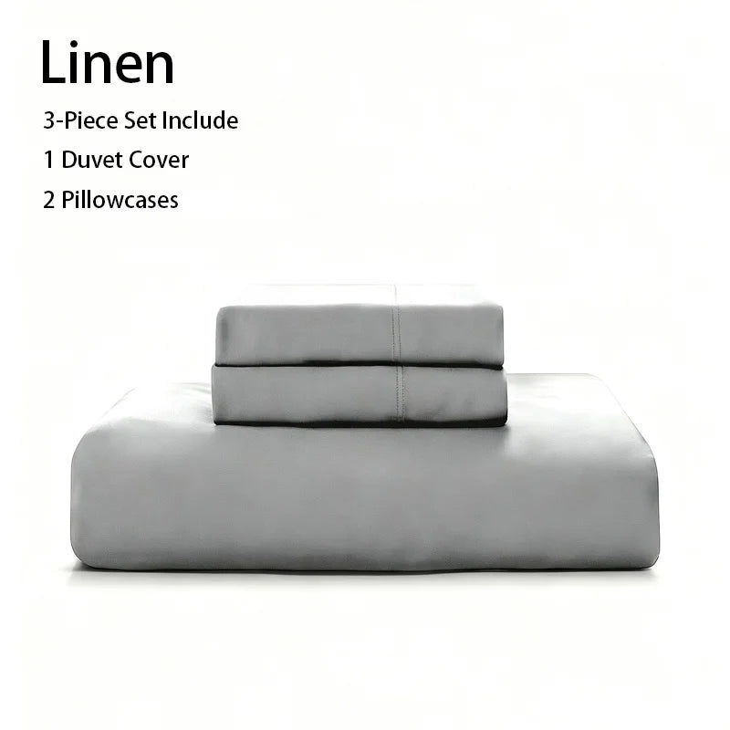 100% Bamboo Viscose Duvet Cover Set 3PCS, Solid Color Cooling & Breathable Bedding, 1 Duvet Cover + 2 Pillowcases, Queen (90"×90") / King (104"×90"), No Comforter Insert, 8 Colors Available`