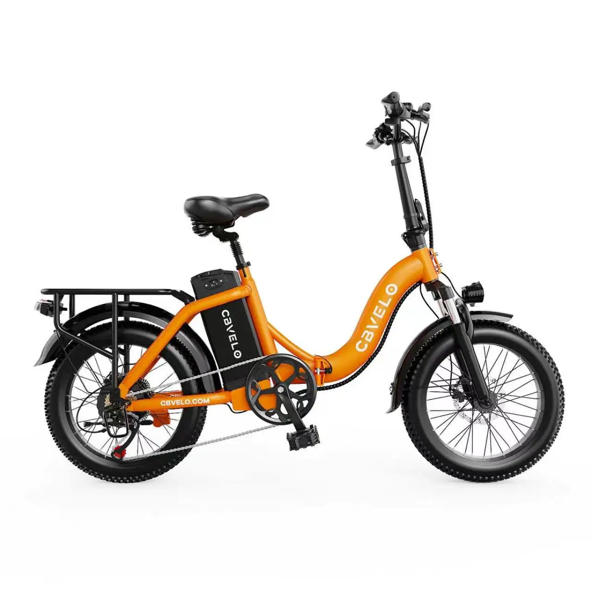 Cybervelo 1000W Electric Bike for Adults 48V 20.8Ah Battery Foldable 20 Inch Fat Tire Urban Commuting Mars700 Large Removable