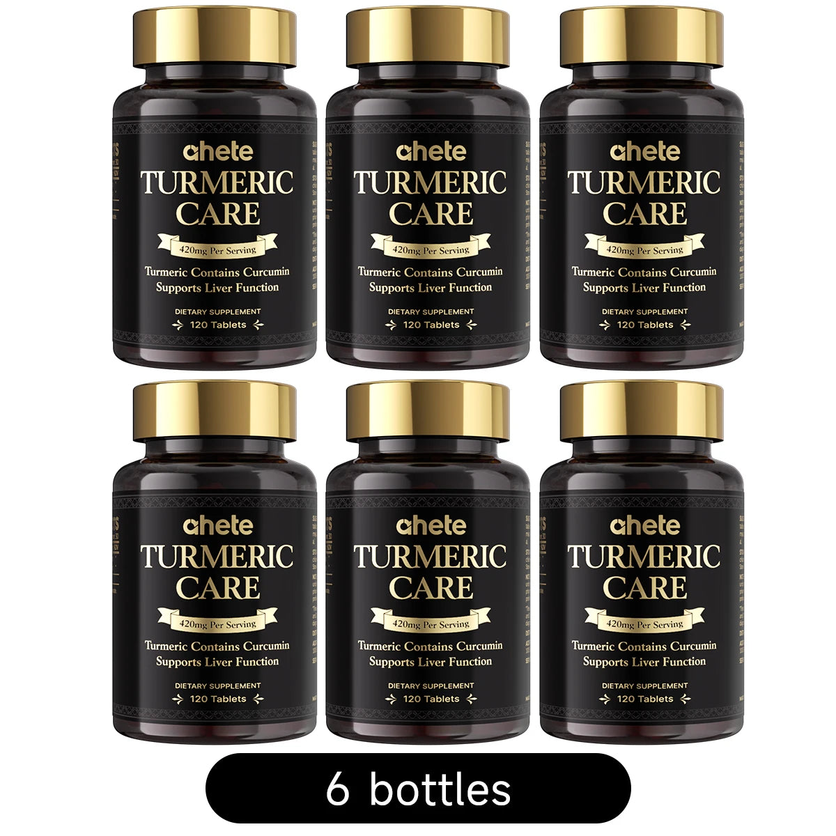 Support Liver Health with Ahete Turmeric Care - 420mg Turmeric & Black Pepper,
