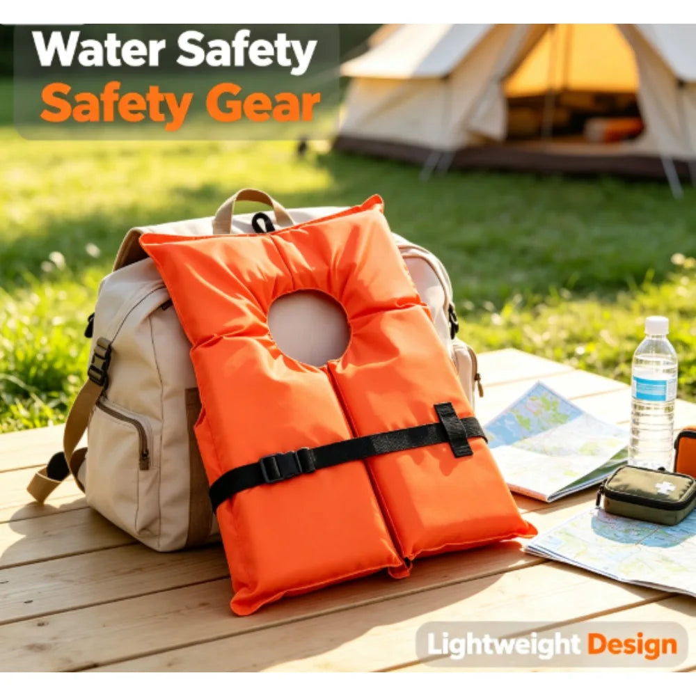 Ozark Trail Unisex Adult Type II PFD Life Jacket with Adjustable Belt in International Orange