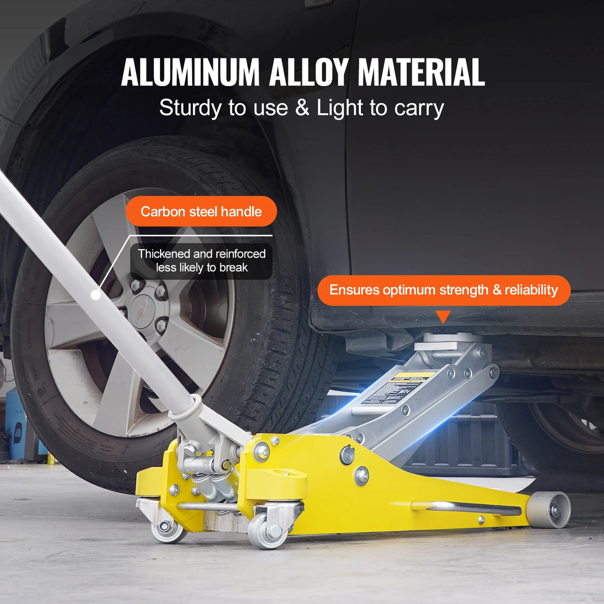 SucceBuy 3T/2T Floor Jack Aluminum Hydraulic Racing Floor Jack Hydraulic Car Jack with Dual Piston  Lift Pump for Auto Repaire