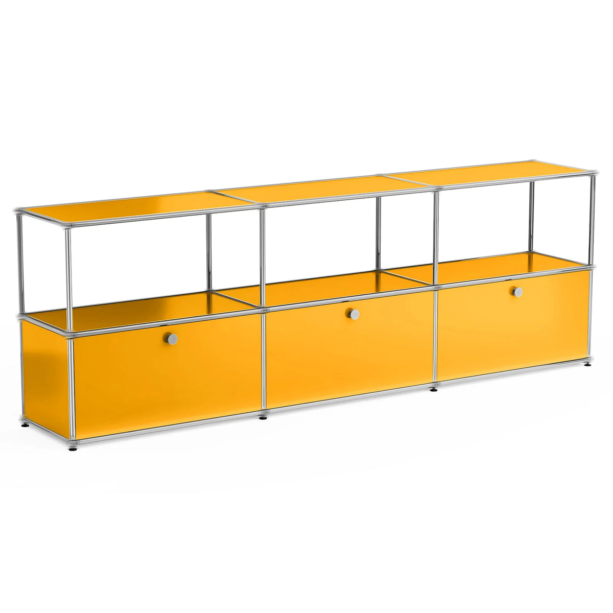 Modern Storage Cabinet Stainless Metal Organizer TV Stand Cabinet for Living Room and Home Office Furniture