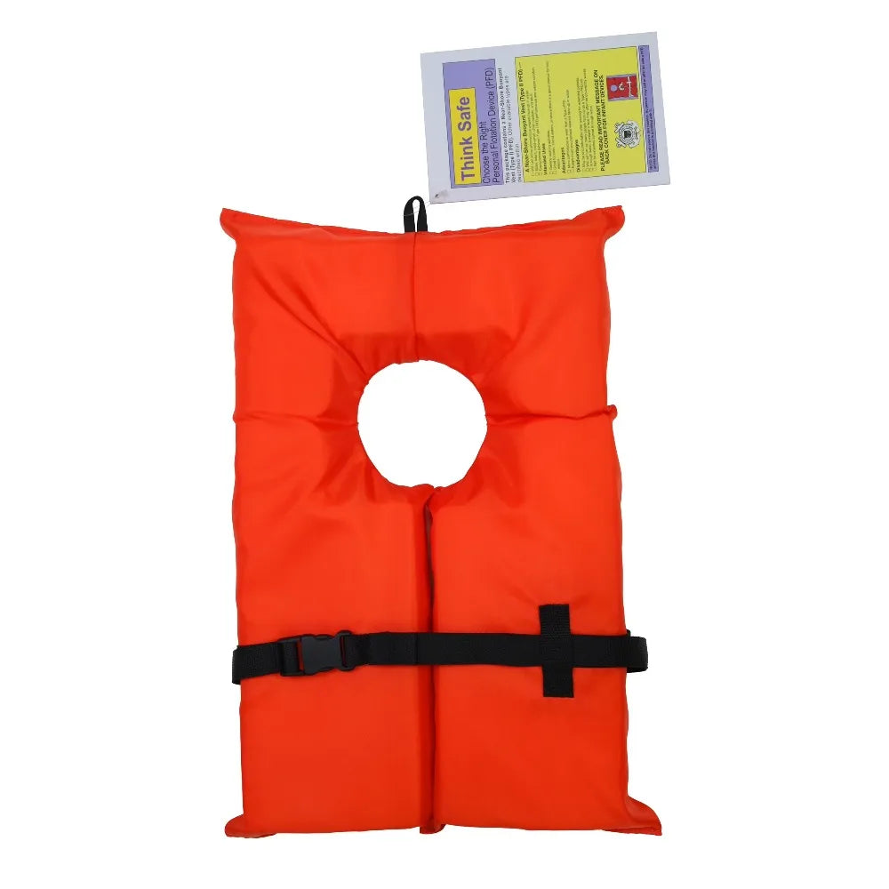 Ozark Trail Unisex Adult Type II PFD Life Jacket with Adjustable Belt in International Orange