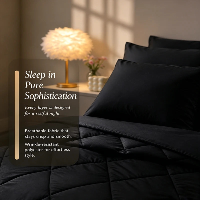 5pcs/7pcs Twin Full Queen King Bedding Sets Home Decor Comforter Flat Sheet Fitted Sheet Pillowcases Sleeping Sets