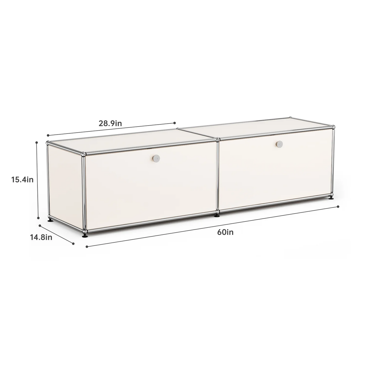 Modern Modular Metal Storage Cabinet Freestanding Sideboard Display Organizer For Living Room Bedroom Entryway Home Furniture