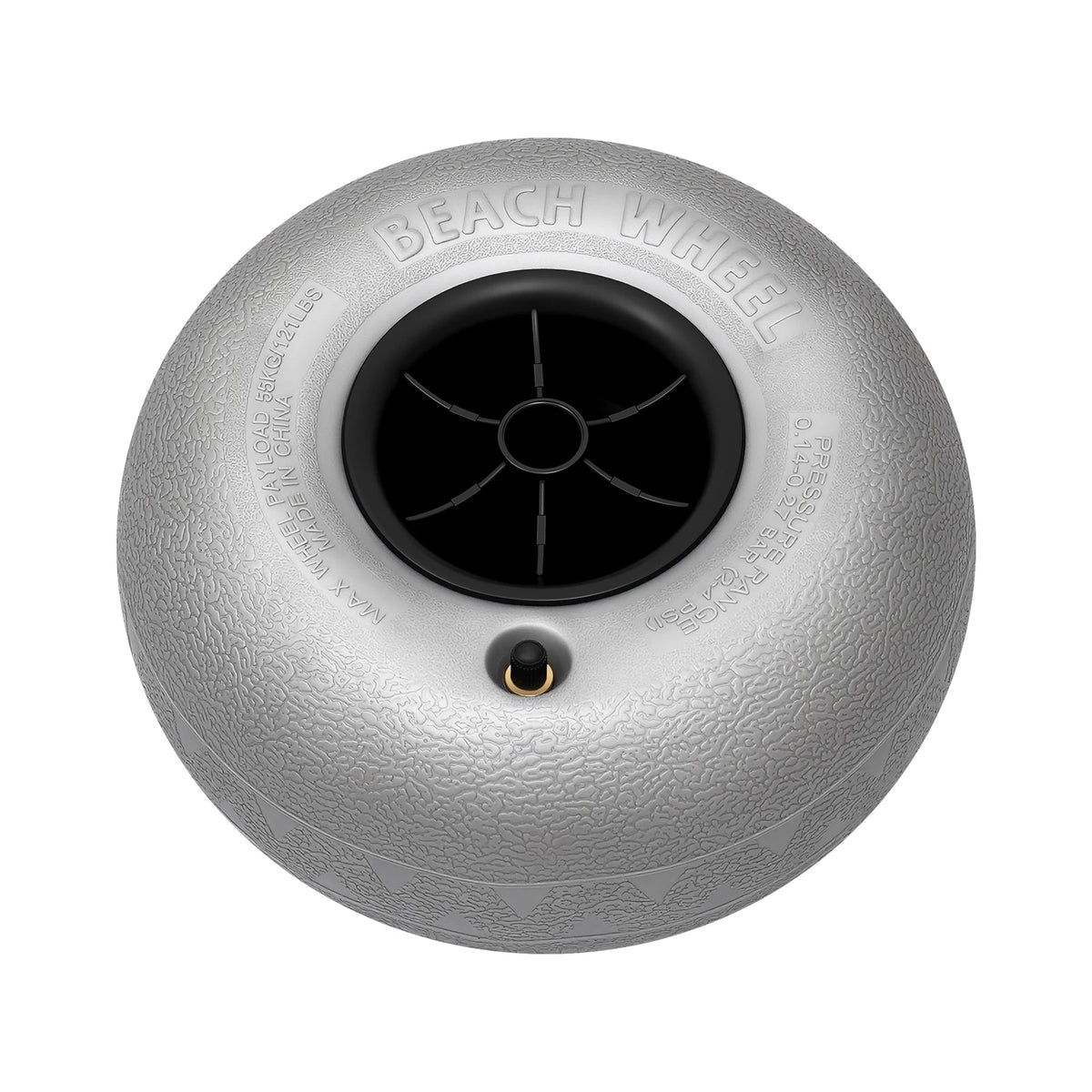 2Pcs 10 Inch PVC Inflatable Beach Wheels, Kayak Accessories, 20mm Bore Sand Tires for Canoe Trolley Cart