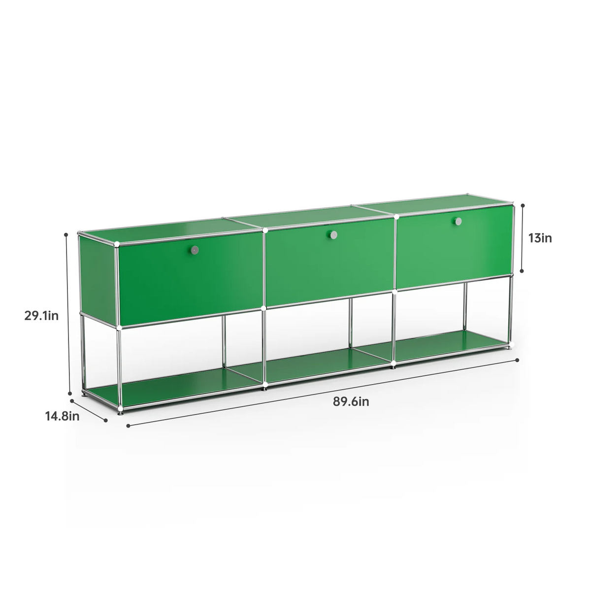 Modern Modular Metal Storage Cabinet Freestanding Sideboard Display Organizer For Living Room Bedroom Entryway Home Furniture