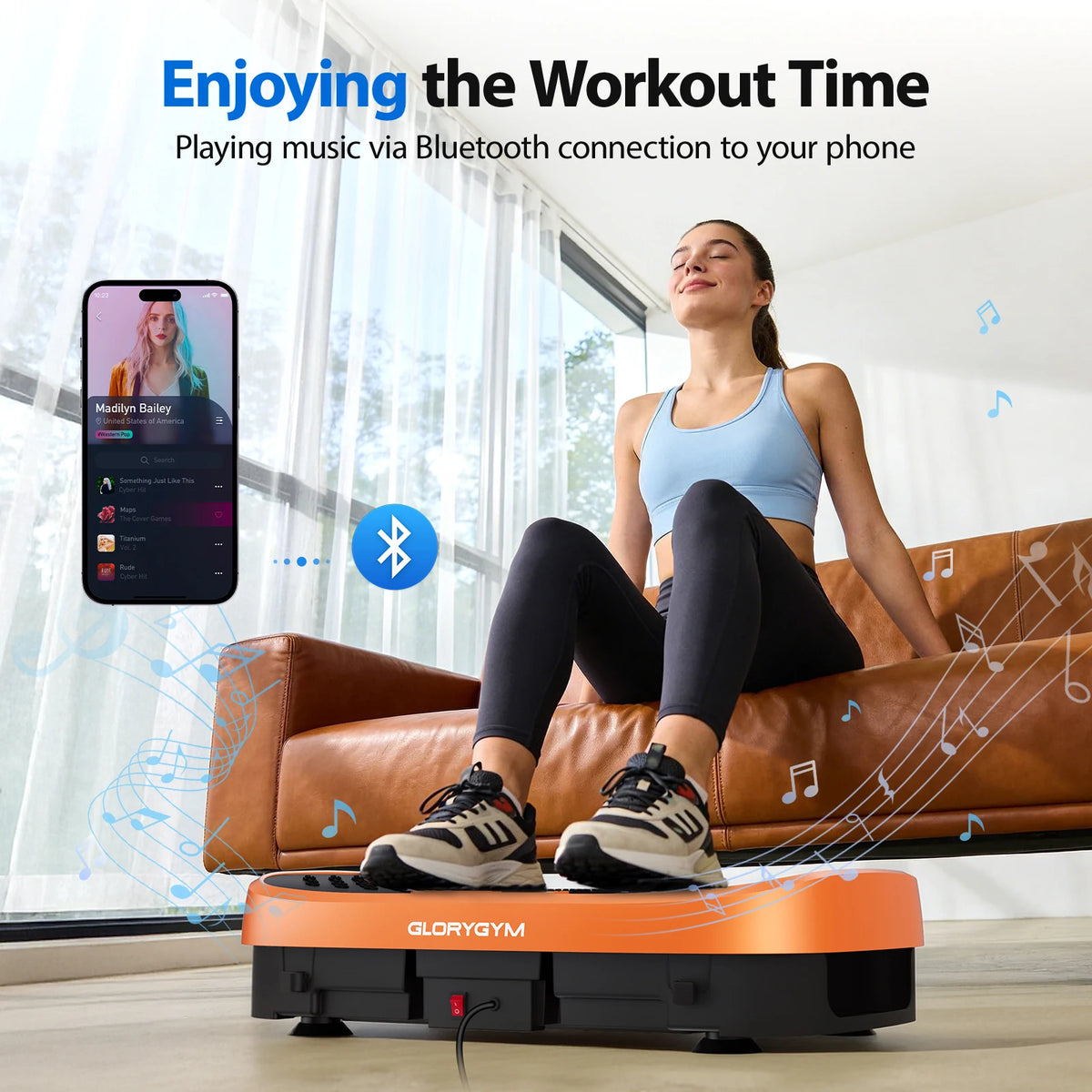 Vibration Plate Fat Burning Machine 120 Levels 330lbs Quiet Operation, Whole Body Workout Platform for Home Gym Balance Training