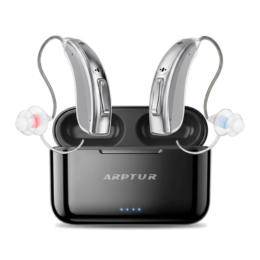 Hearing Aids for Seniors for Rechargeable Noise Cancelling APP Control 3-in-1 Function (Hearing Music Phone) 16 Channels