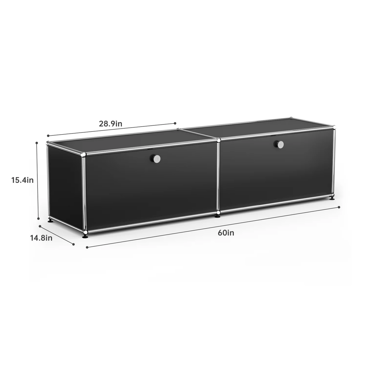 Modern Modular Metal Storage Cabinet Freestanding Sideboard Display Organizer For Living Room Bedroom Entryway Home Furniture
