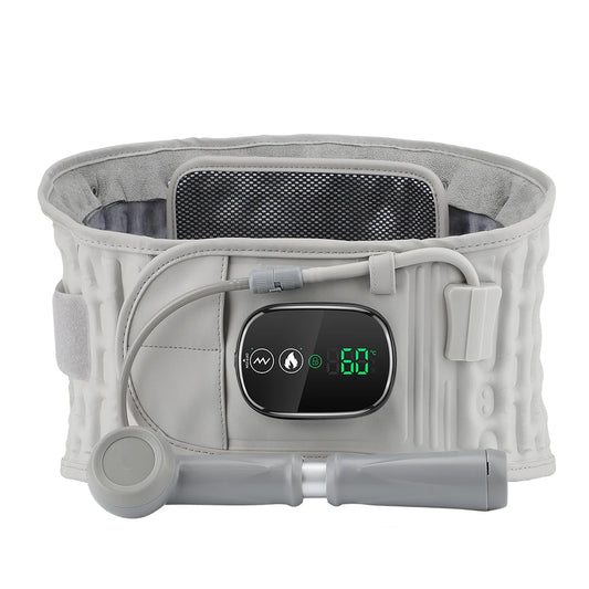 Rechargeable Heating Waist Back Massage Inflatable Lumbar Traction Device Red Light Heating Back Vibration Massage